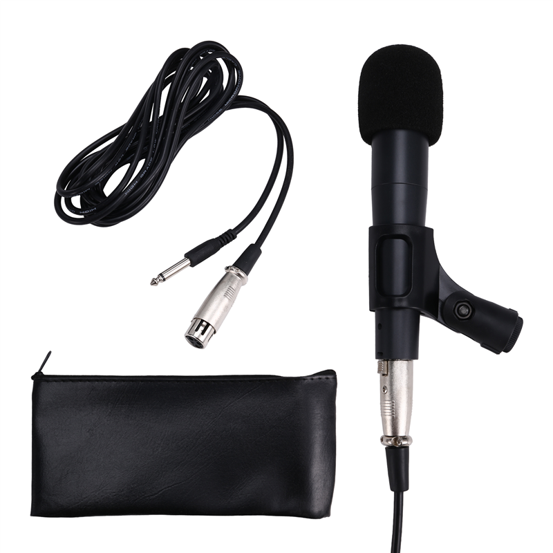 Mini Dynamic Microphone Stereo Studio Mic KTV Wired Handheld Mic Universal for Cell Phone PC Voice Recording