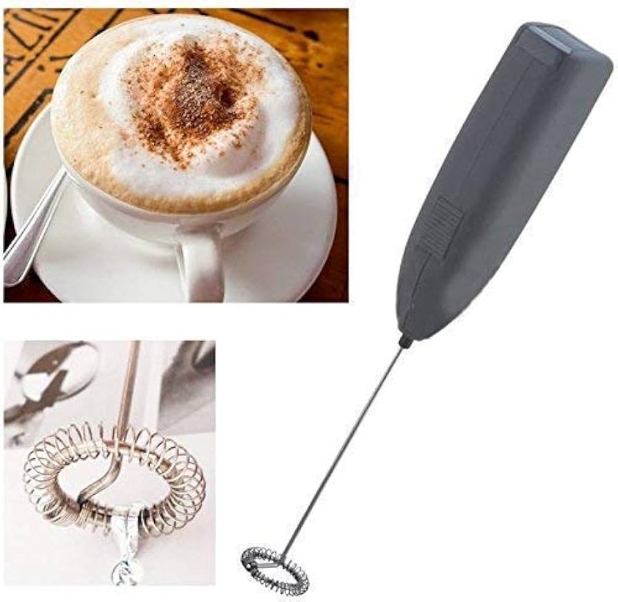 Electric Handheld Milk Wand Mixer Frother for Latte Coffee Hot Milk, (Multicolor