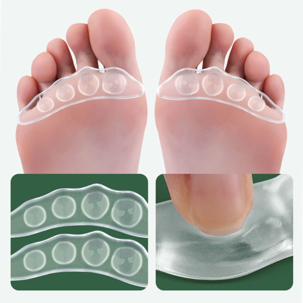 New Silicone Forefoot Gel Pads Foot Self-adhesive Patch Cushion Transparent Sandals Insoles High Heel Shoes Non-slip Shoe Pads Women