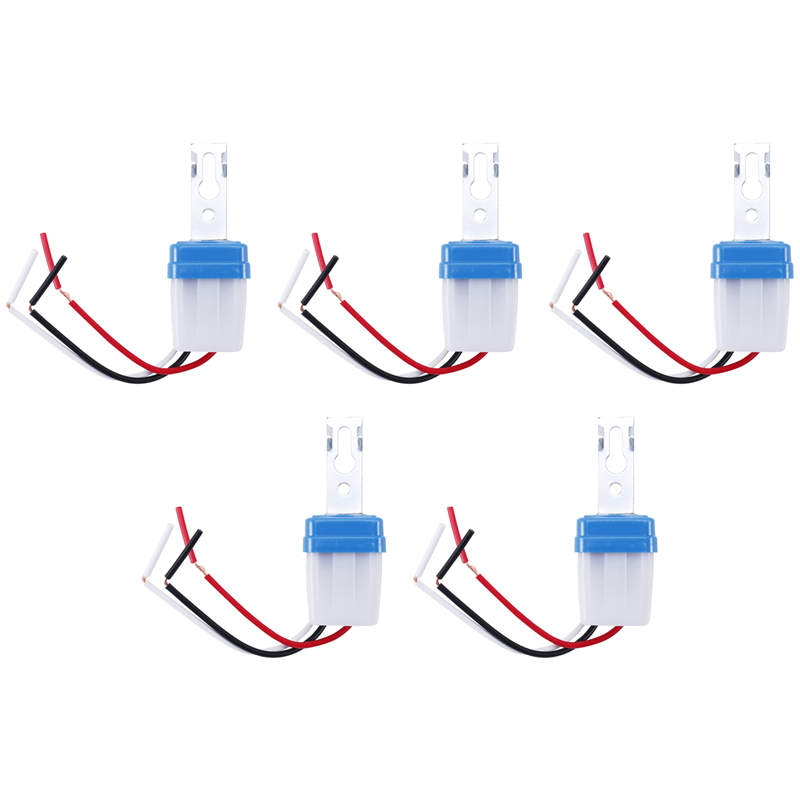 fasdaga 5X AC DC 12V 10A Automatic Lamp Switch Light Sensor Switch