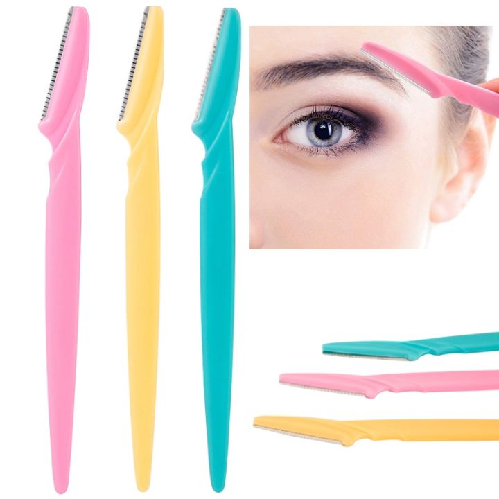 Eyebrow Shaper Razor 3pcs Set | Facial Hair Removal Eyebrow Trimmer Tool for Women | Precision Eyebrow Grooming Razor for Smooth Styling, Face Hair Removal & Beauty Care | Products Book