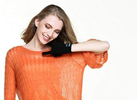 Bluetooth Gloves, Wireless Bluetooth Gloves, Winter Gloves Touch Screen With Built-In Stereo Speakers, Removable Headphones