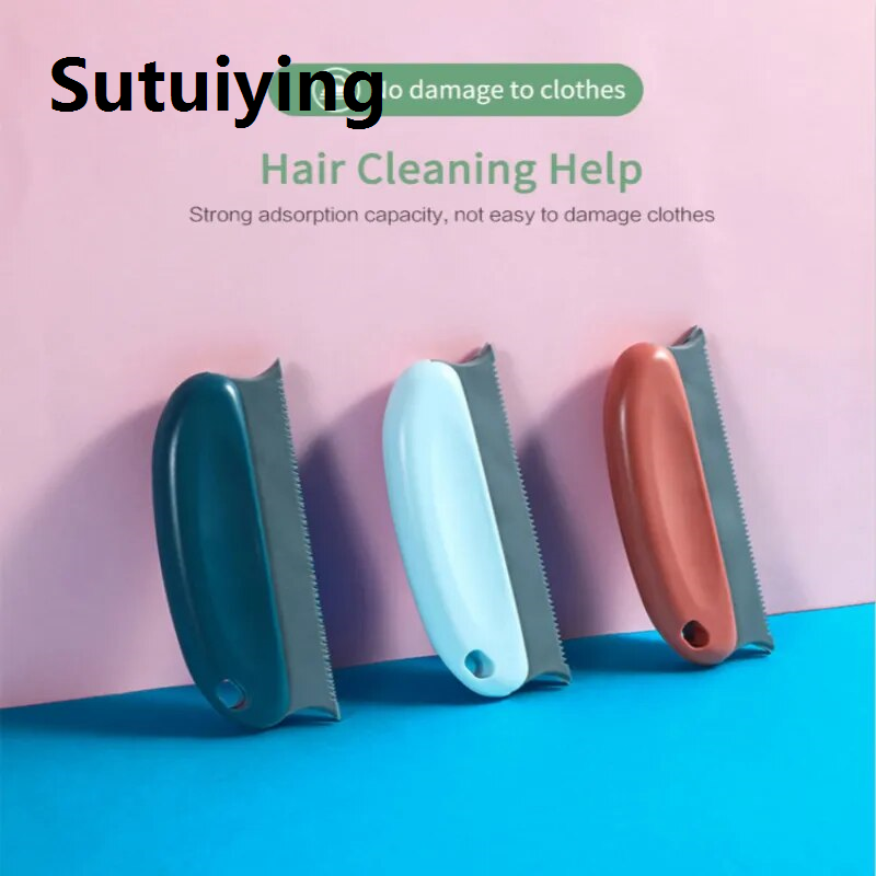 Sutuiying transparent bag 1~8PCS Reusable Pet Hair Remover Clotheing Lint Remover Static Woolbrush Coat Clothes Cleaning Brush Hand Operate Dust