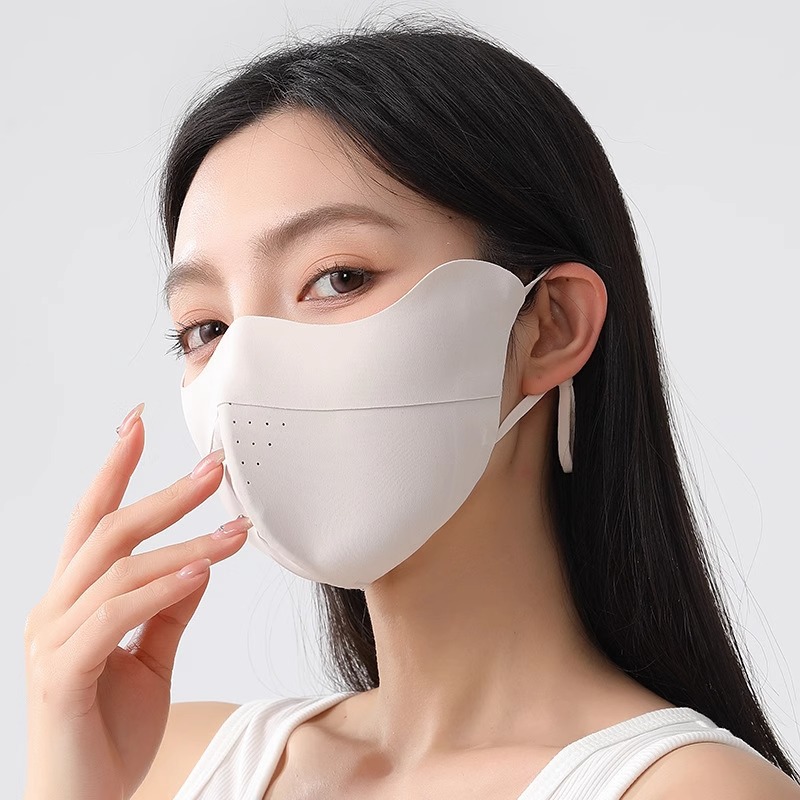 2025 New High-Quality Fishbone Sunscreen Mask For Women'S High-Value Eye Protection Anti-Ultraviolet Breathable Mask