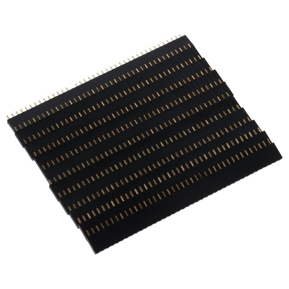 20PCS Easy to install 2.54mm Breakaway Pin Header 40Pin Male and Female Header Connector Straight Single row Arduino Shield