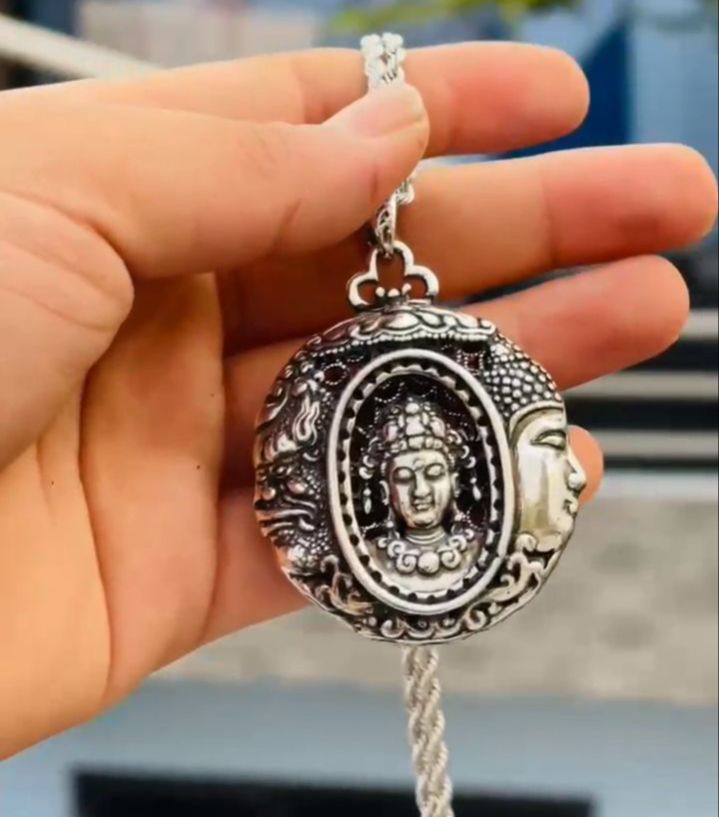 Panchadhatu Chain With Lord Buddha Locket For Unisex