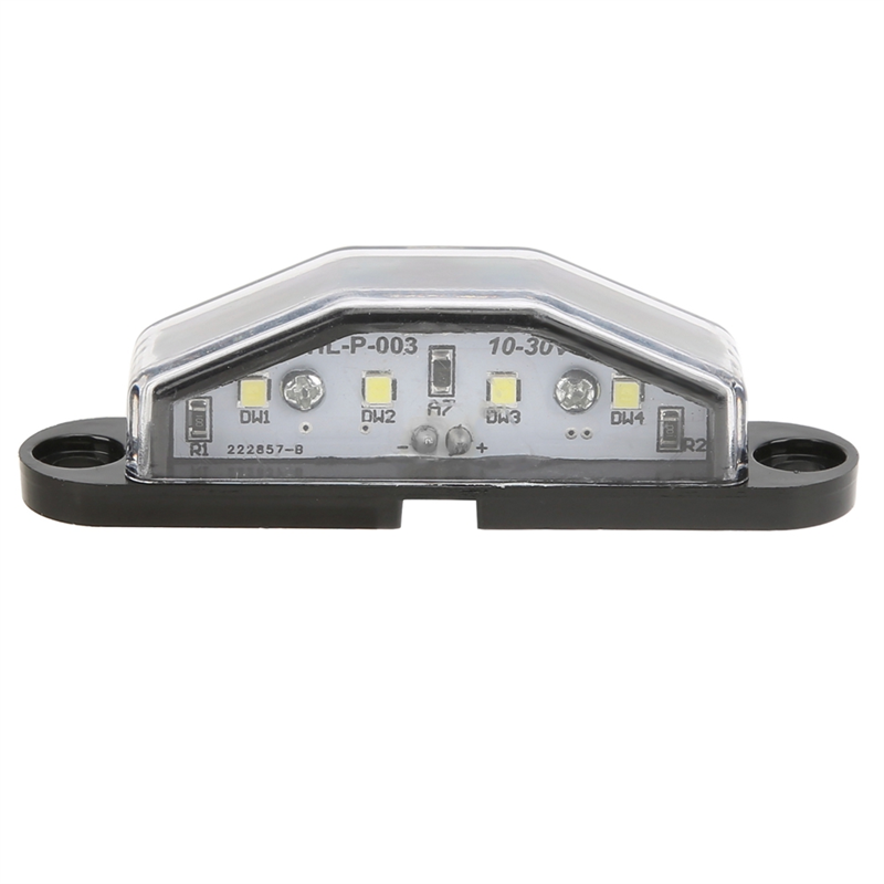 OYPFXMI 4‑LED License Plate Light 10‑30V IP67 Waterproof Lamp for Trailer RV Van Truck Waterproof License Plate Light