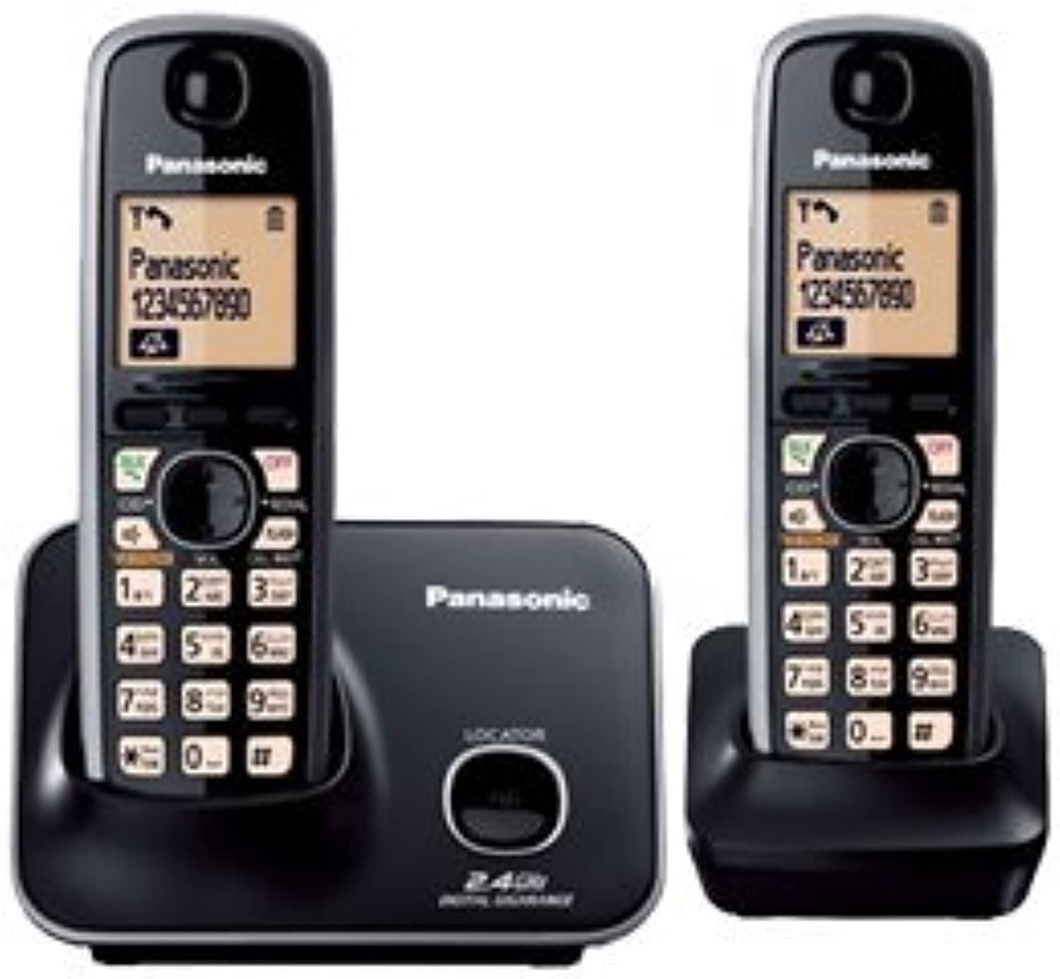 Panasonic Rechargeable KX-TG3712 Phone with Double Handsets and Intercom Features