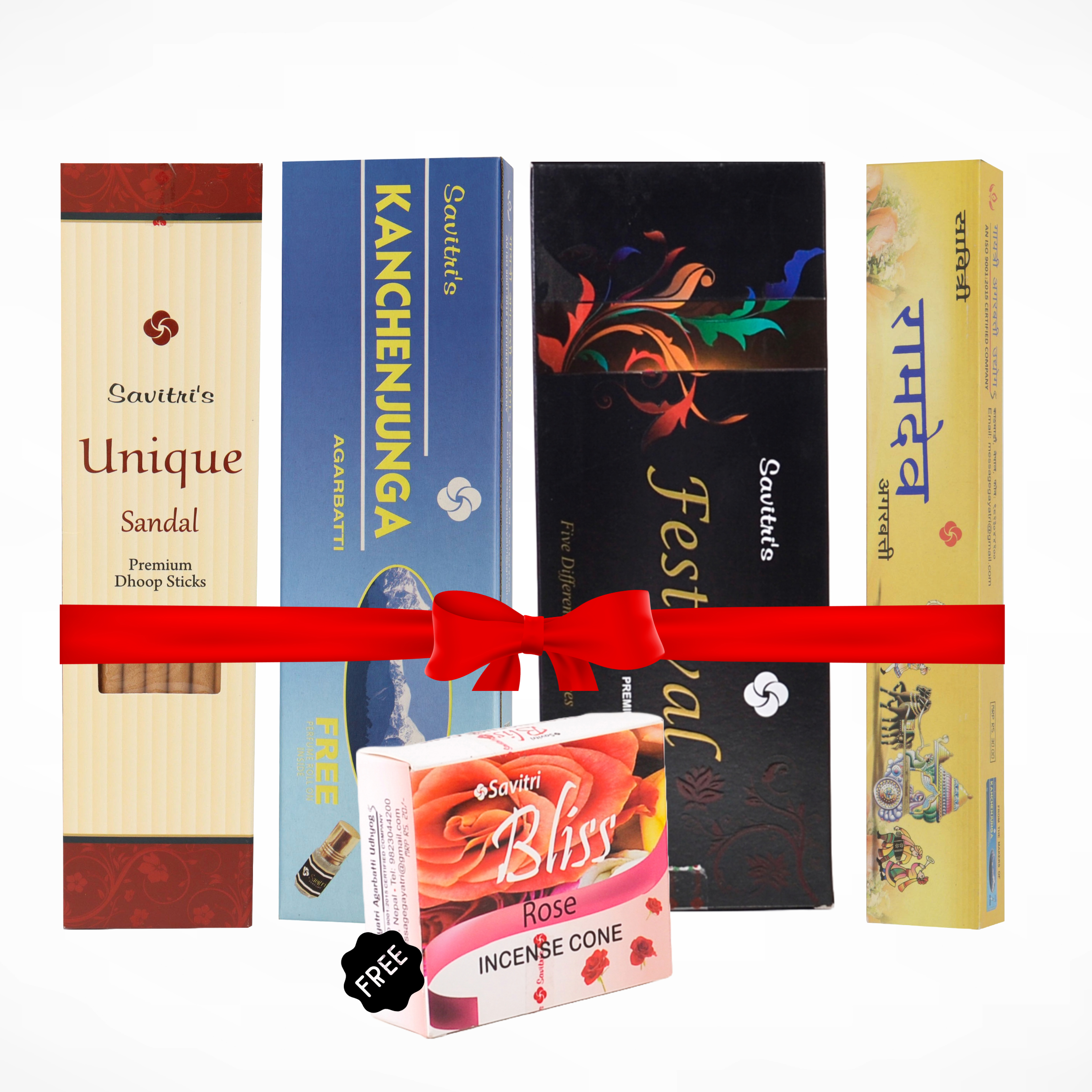Savitri kanchenjunga Combo Pack incense Sticks with Free Bliss Incense Cone