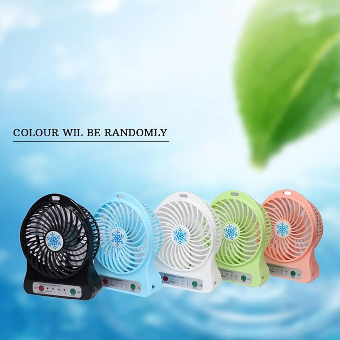 Smart Choice High Speed Table Fan | Summer Mini Electric Battery Rechargeable Portable Charging Handheld Snowflake Fans | Portable Fan
