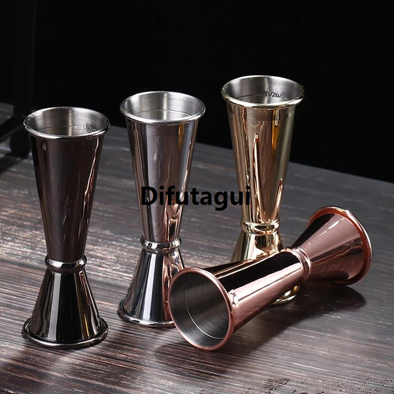 Difutagui New specials Cocktail Bar Jigger Stainless Steel Japanese Design Jigger Luxury Double Spirit Measuring Cup For Home Bar Party Bar Accessories Club