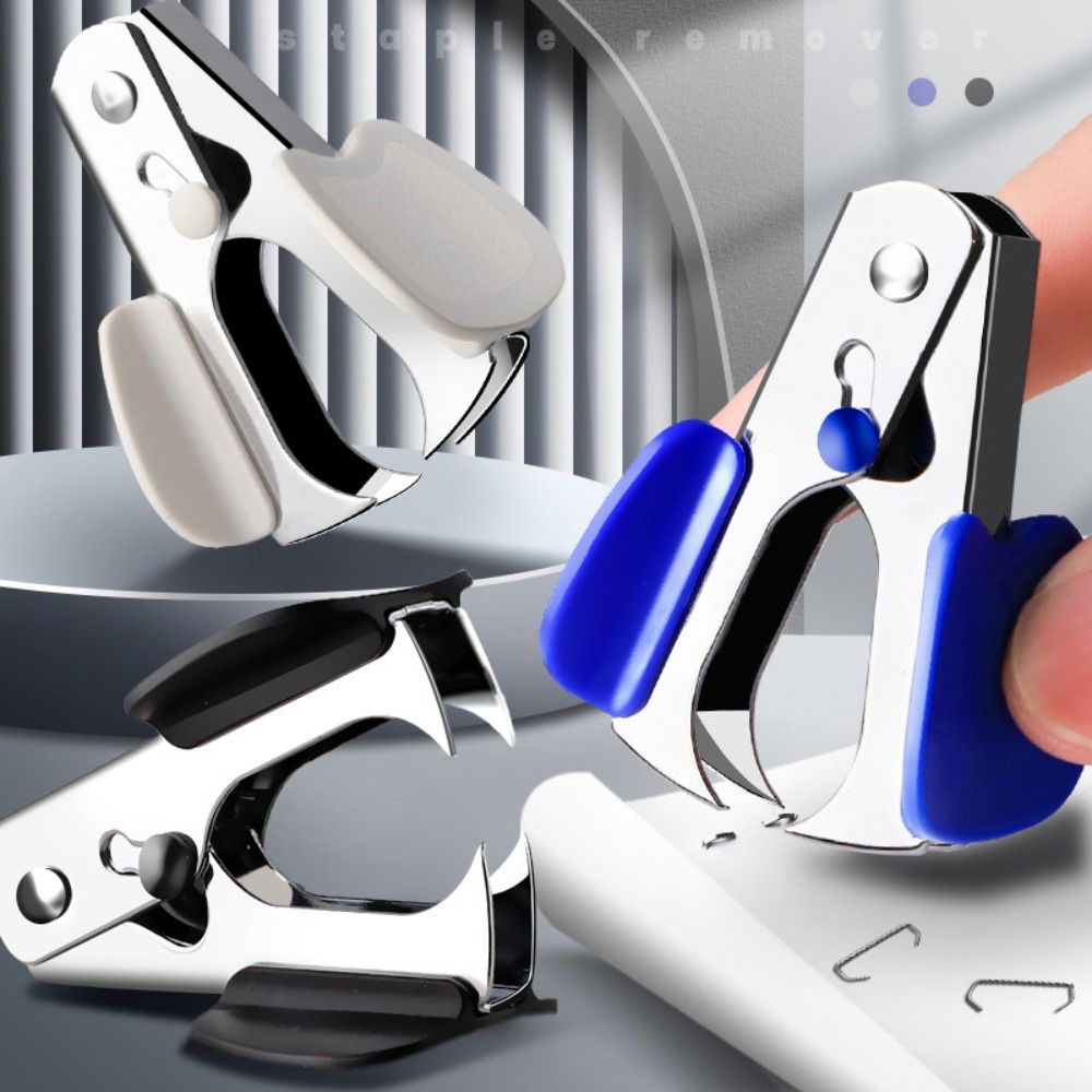 High Quality Labor Saving Staple Remover With Safe Lock Portable Nail Out Extractor Puller Binding Supplies Stapler Removal Tool Student