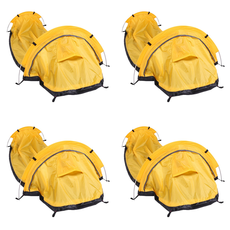 4X Ultralight Bivvy Tent Single Person Backpacking Bivy Tent Waterproof Bivvy Sack for Outdoor Camping Survival Travel