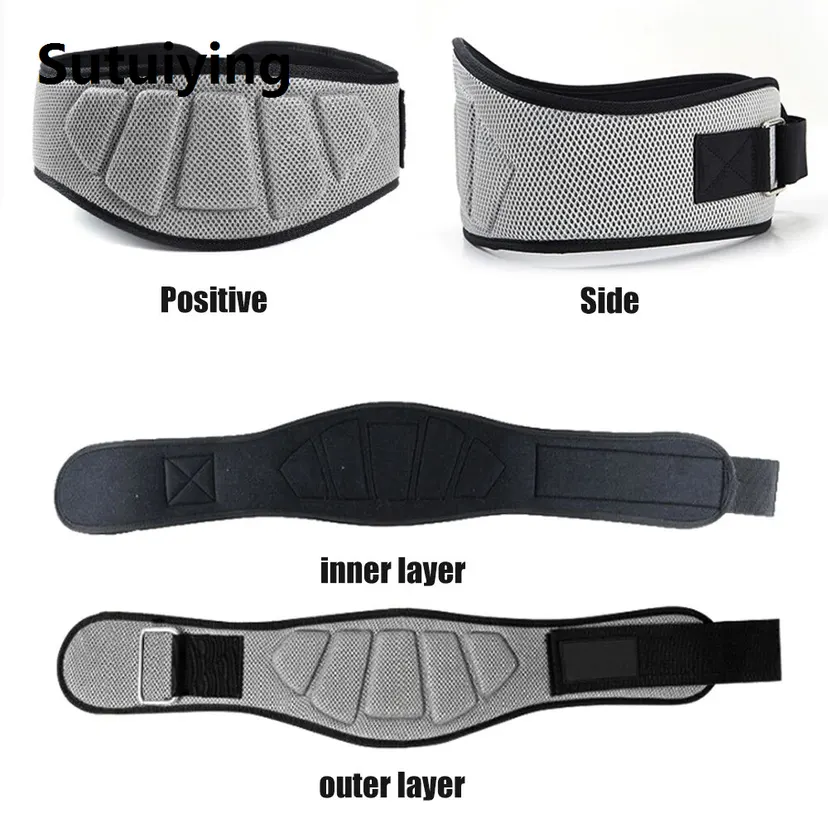 Sutuiying Leather Fitness Weight Lifting Belt for Women Men with Padded New Lumbar Support for Power Lifting Workout Squats Exercise