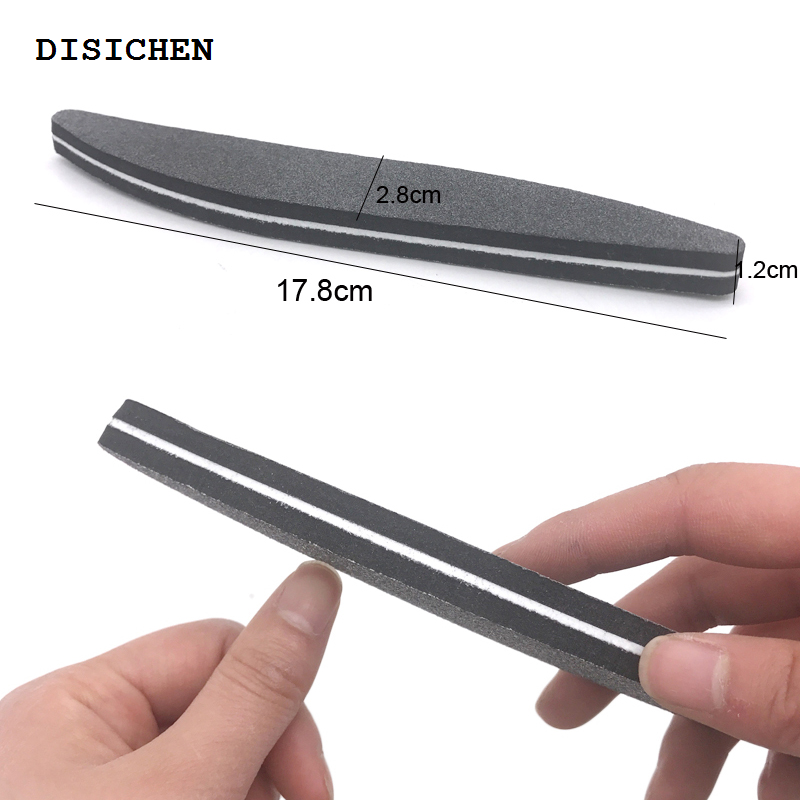 DISICHEN Sales promotion 5pcs/Set For Nail Manicure Kit Nail Files Brush Durable Buffing Grit Black Art Accessories Sanding File UV Gel Polish Tools