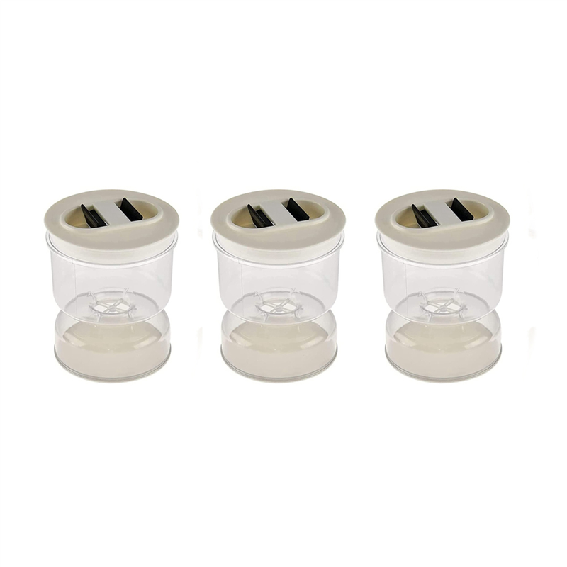 OUMERY 3X Pickle And Olive Hourglass Jar, Pickle Flip Jar Separated From Wet And Dry, Pickle Jar with Strainer Flip, Separator