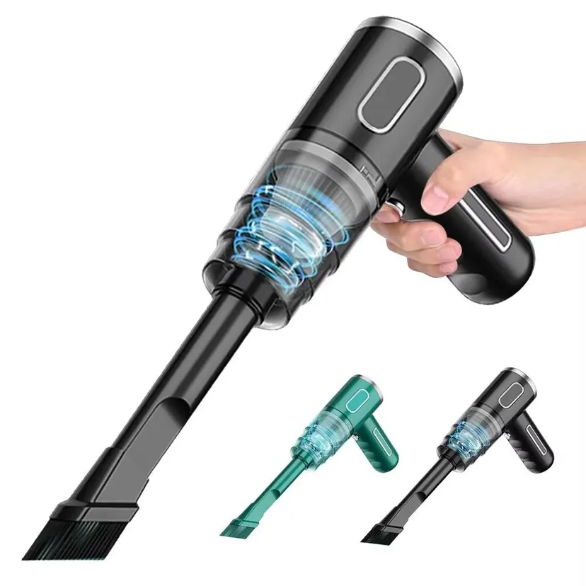 Portable Powerful Suction Car Dust Collector Set Cordless Electric Car Vacuum Cleaner Mini Blower Detachable Handheld Vacuum On-the-Go Cleaning