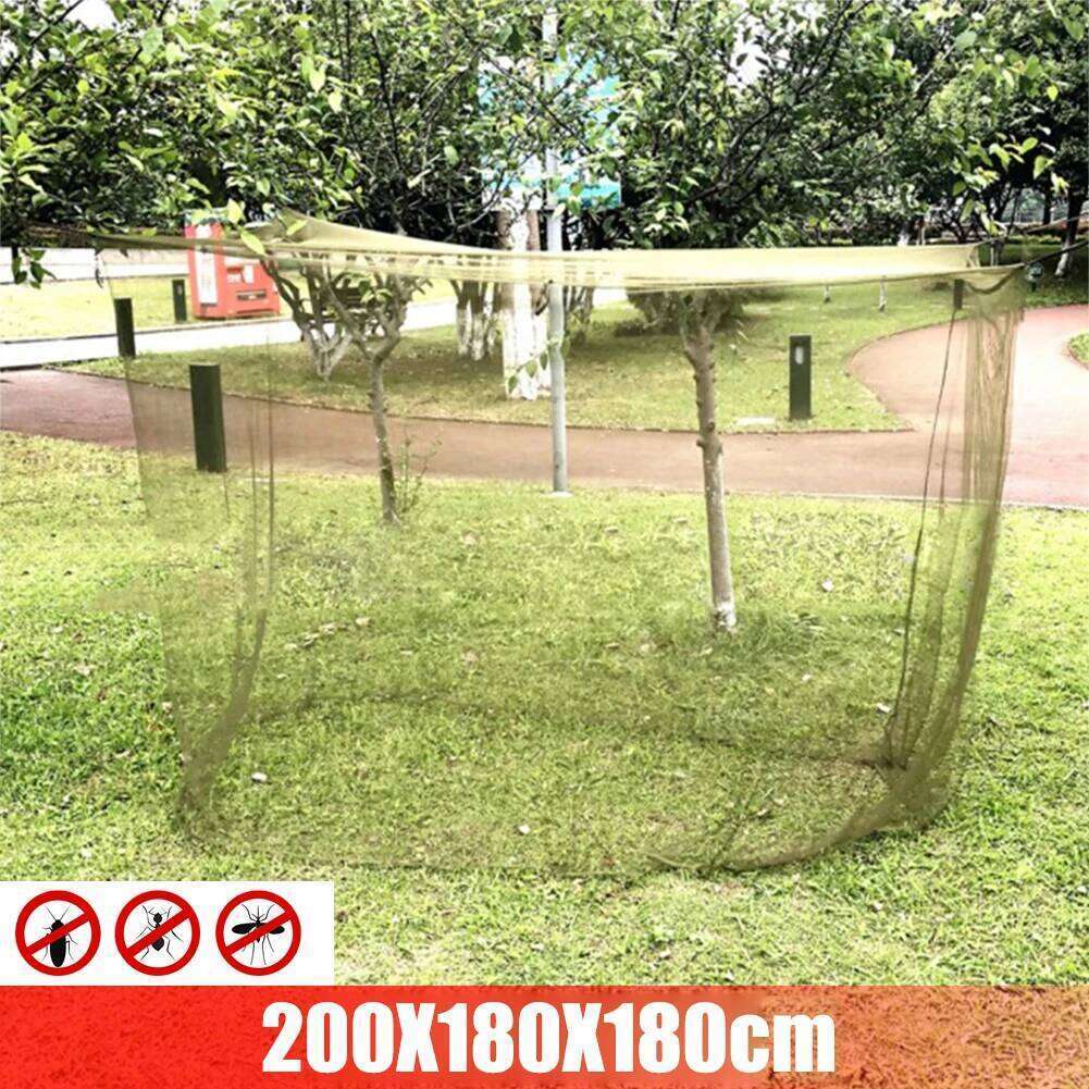200cm Outdoor Camping Mosquito Net Huge Hammock Bug Tarp Breathable Mesh Tent Insect Canopy Netting Bed Curtain