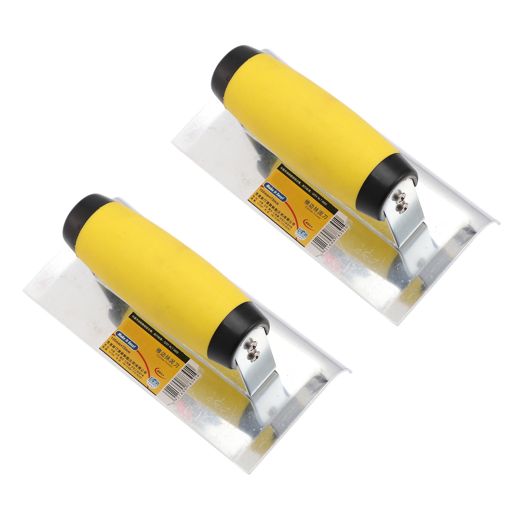 fasdaga 2X Stainless Steel Plastering Trowel Concrete Trowel Construction Tools
