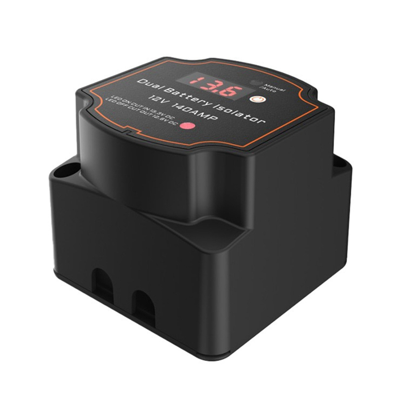 OUMERY Smart Dual Battery Isolator 12V 140A Digital Voltage Sensitive Relay VSR Split Charge for Campers Car RV Marine Truck