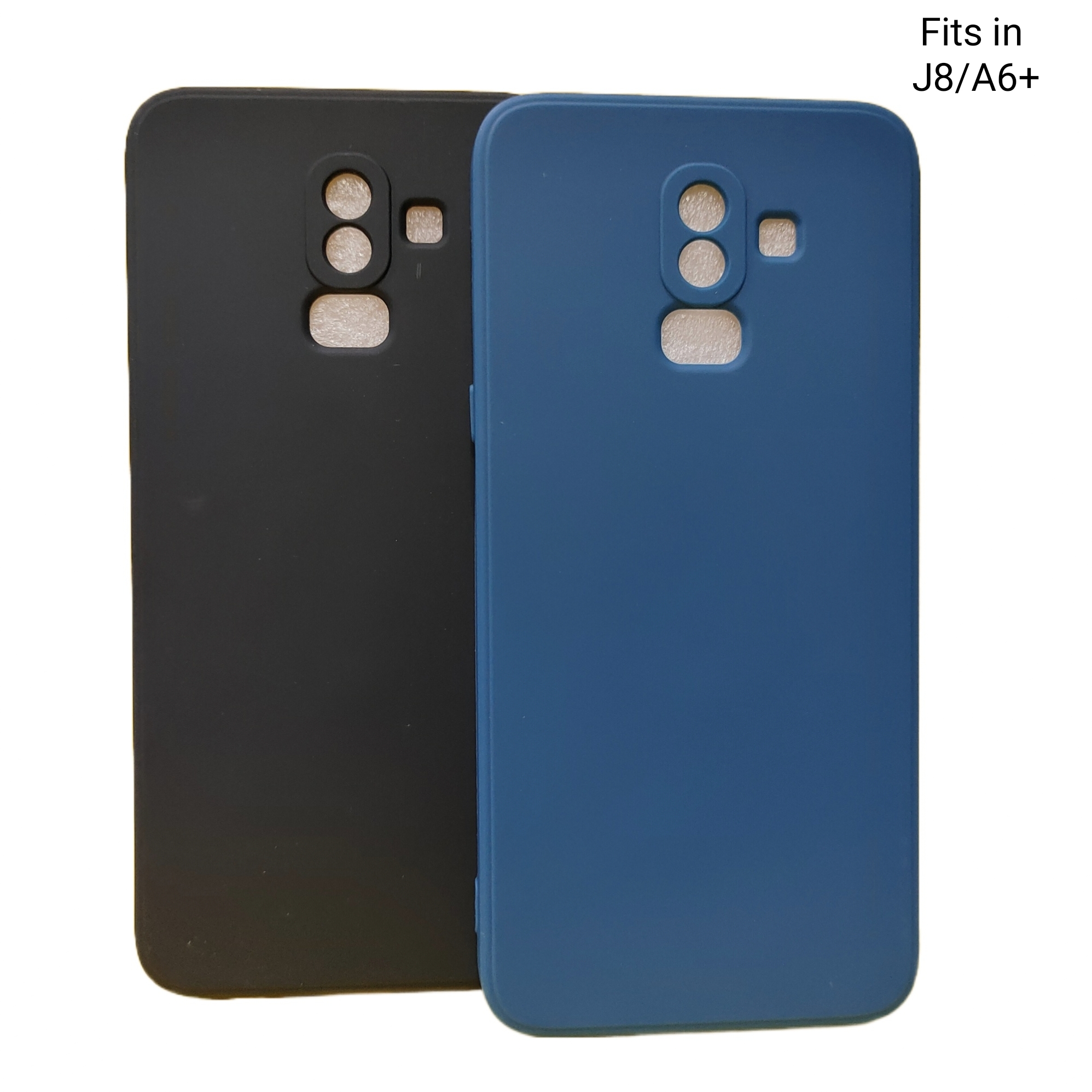 Samsung J8 / A6 plus / A6+ (Same Size) Silicone Soft Cover Case -Microfiber Inside
