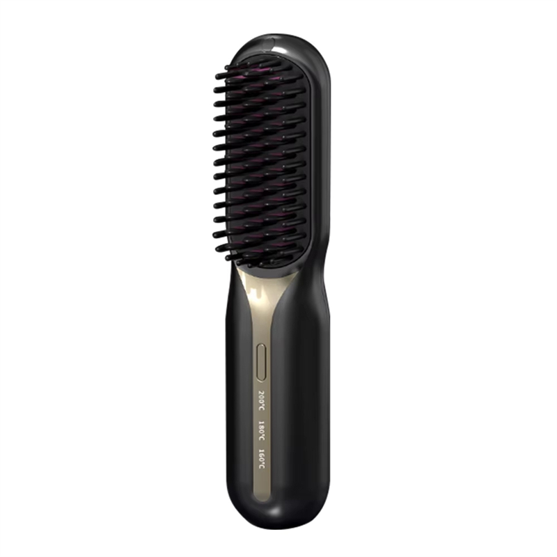 Electric Hot Comb Hair Straightener - Fast Heating, Portable, Anti-Scald, Ideal for Travel, Beard & Hair Styling A