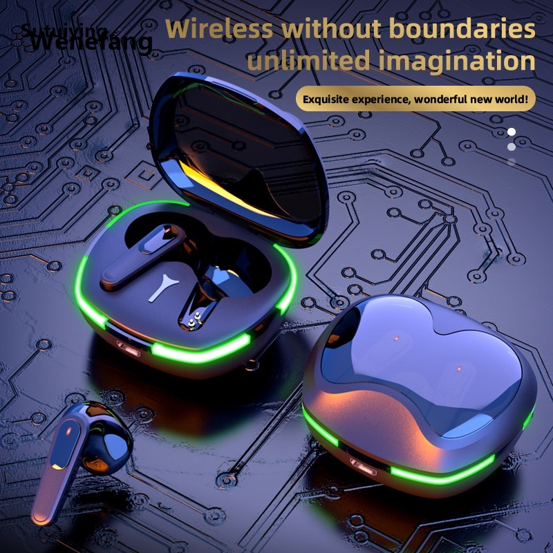 Wenefang Sutuiying #TWS Wireless Bluetooth Headset With Mic Earbuds Noise Cancelling Luxury Stereo Earphones HiFi Stereo Sports Earbuds For Smartphones