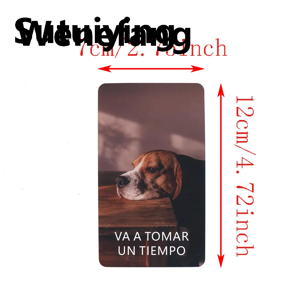 Wenefang Sutuiying Spanish Tarot Deck, Spanish Time Oracle Cards, Fortune Telling Original Luxury Toys, Clarity Cards, 12x7cm, 54 Cards, Fortune Telling Toys - image 1