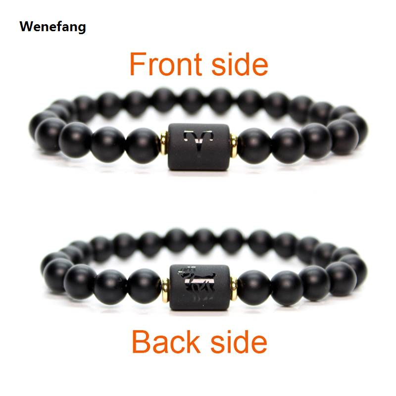 Wenefang 12 Constellation Bracelet Zodiac Bangles Men Cancer Virgo Leo Sales promotion Libra Bracelet for Women Friendship Gift Bracelet on Hand