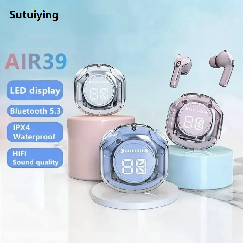 Sutuiying T8 TWS Bluetooth Earbuds with LED Digital Display Hifi Enc Bt 5.3 2025 New Wireless In-Ear Earphone for Xiaomi Huawei iPhone Headphone