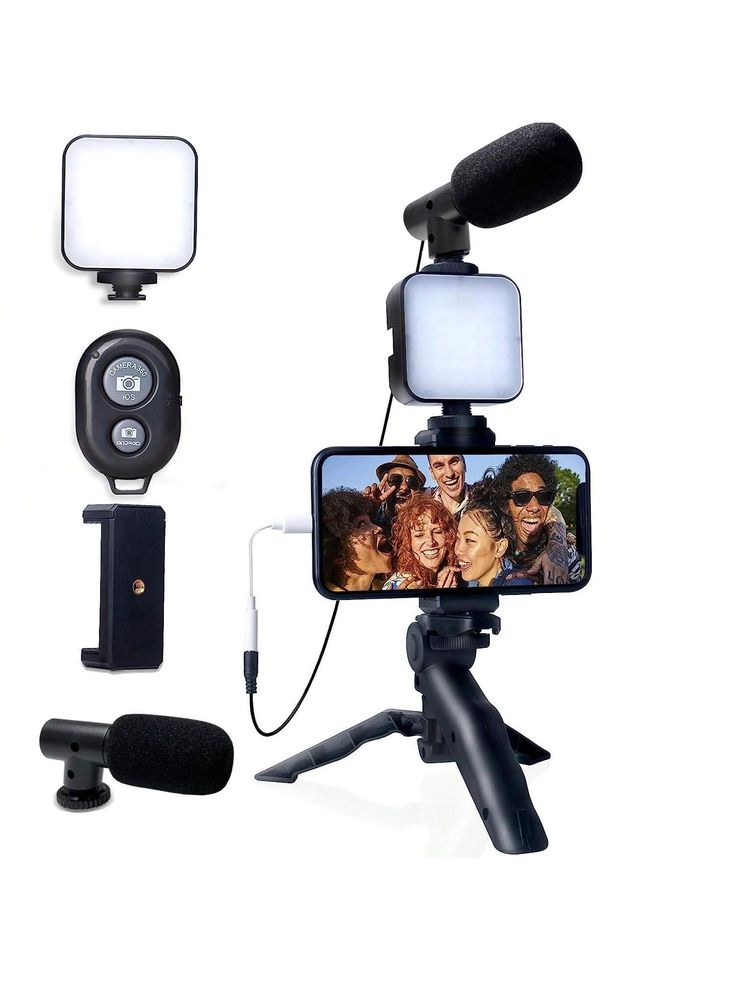 Video Vlogger Kit & Microphone - Complete Vlogging Setup for YouTube, TikTok & Live Streaming (