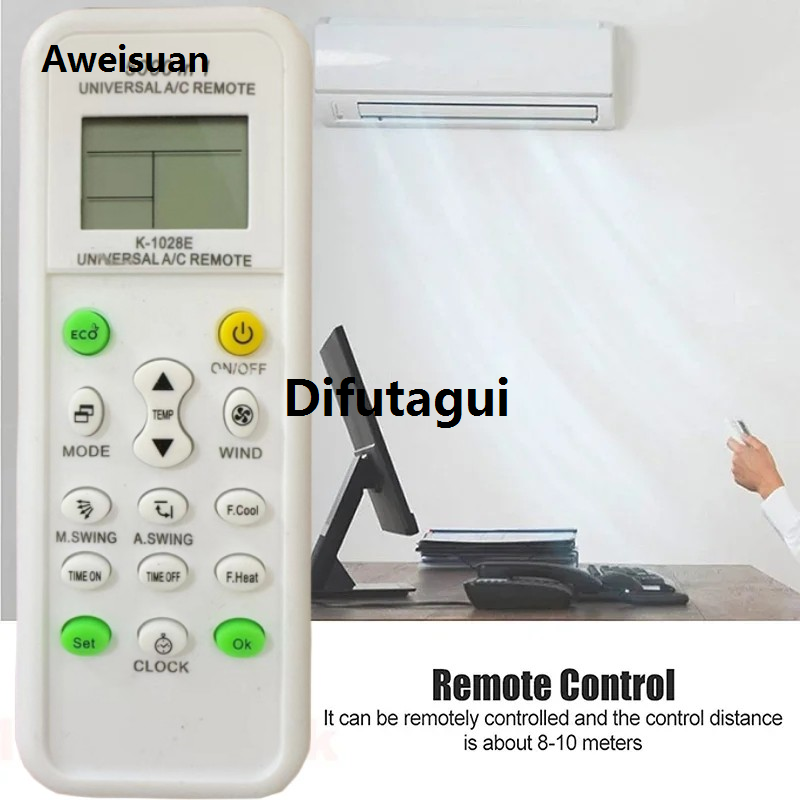 Difutagui 【2025 Version】 5000 in 1 Universal Remote Control High Quality K 1028E AC Digital LCD For Air Conditioner