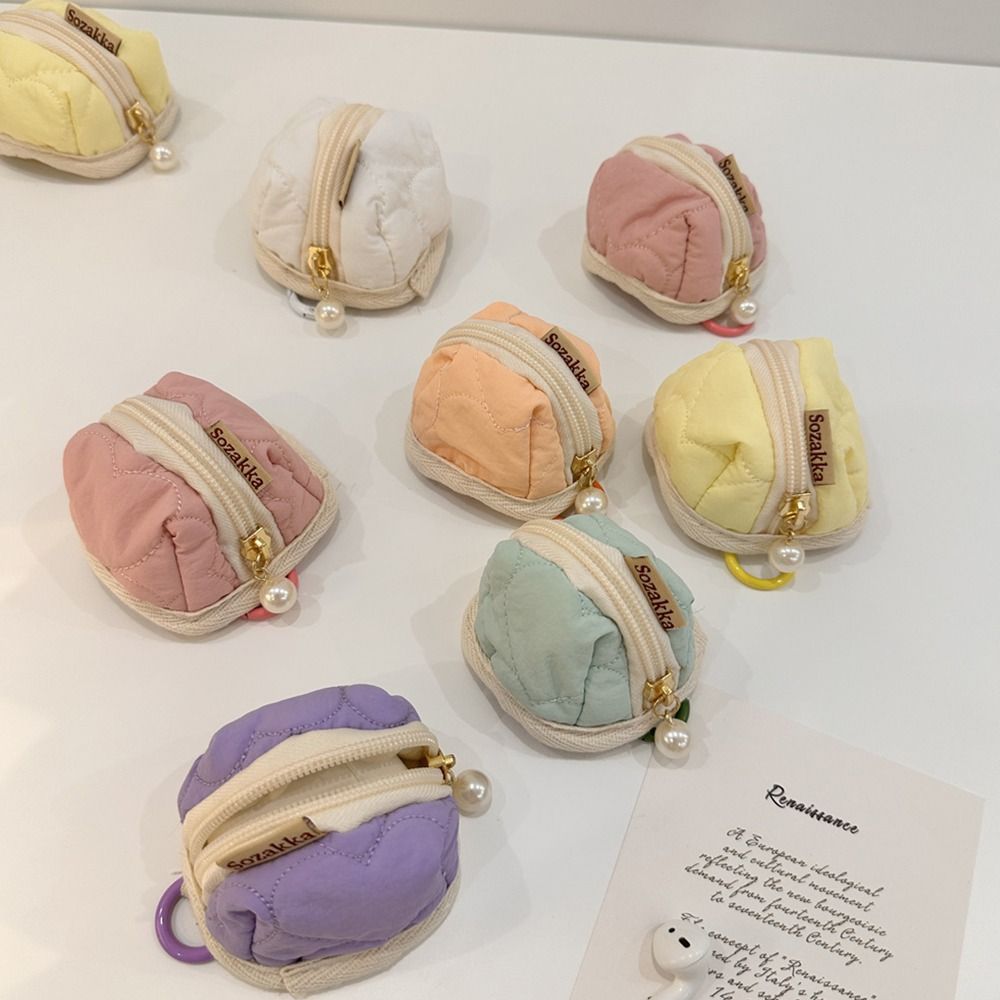 High Quality Cotton Storage Bag Large Capacity Solid Color Earphone Bag Simple Ladies Handbag Shopping Travel