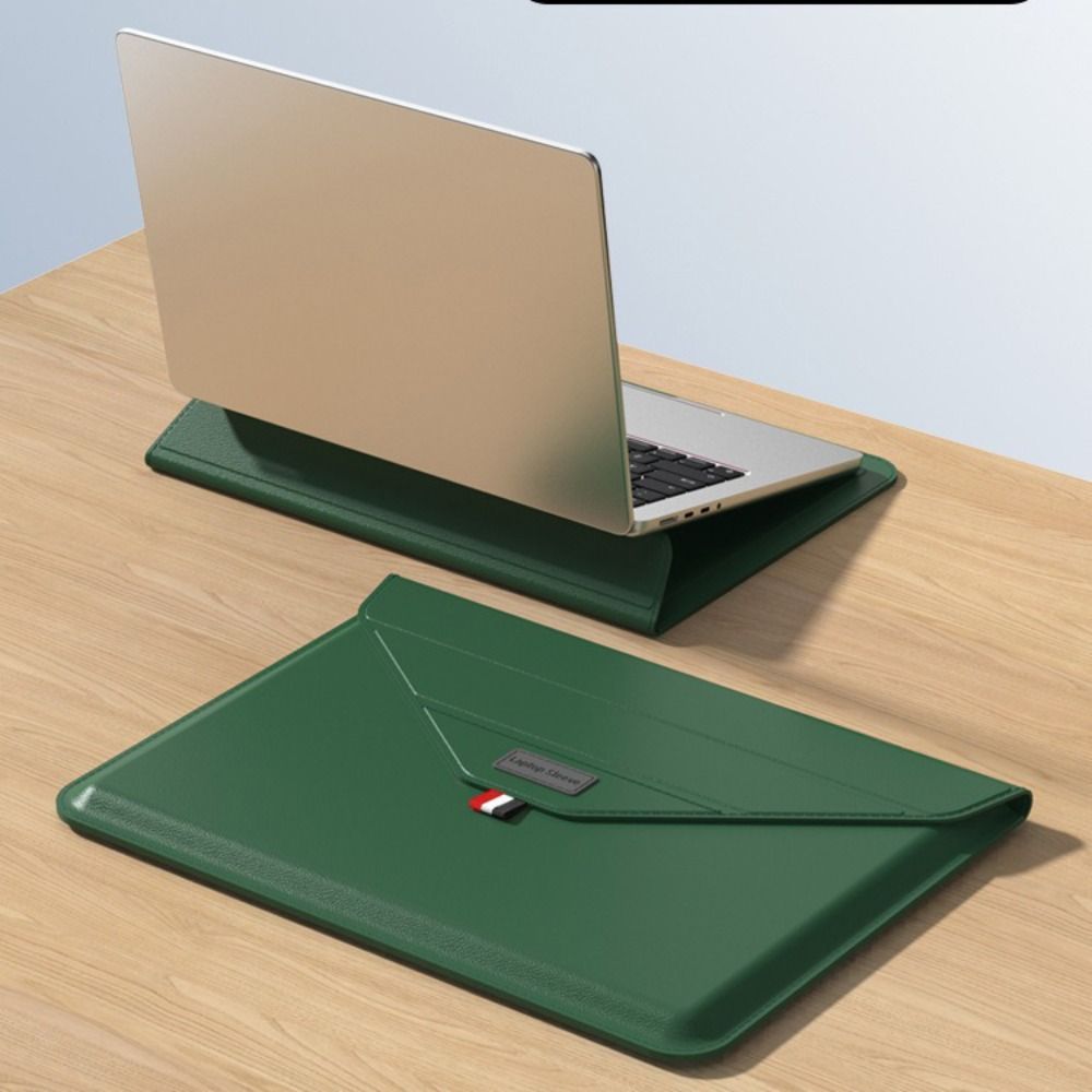 Inner Bag 13 14 15.4 16.1 Inch Laptop Sleeve Case Shockproof Waterproof Carrying Bag Multifunctional PU Leather Holder Bag