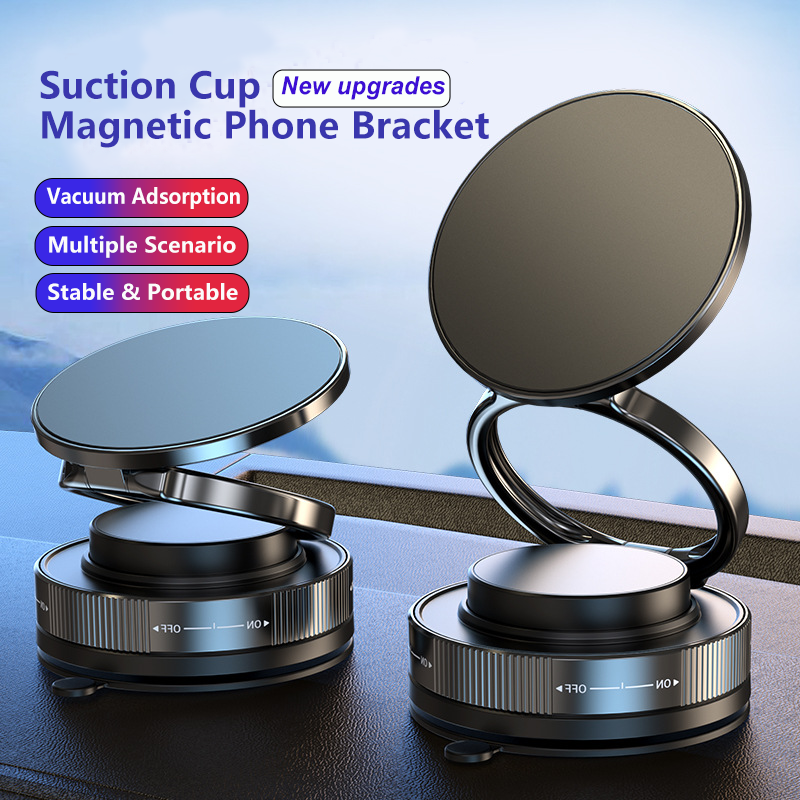 Cup Magnetic Lazy Multi-functional Foldable Storage Vacuum Suction Phone Holder