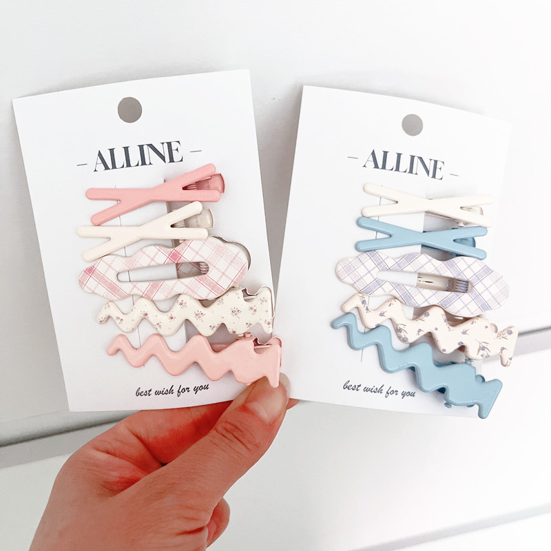 Jelly texture color plastic resin love hairpin clip cute water drop BB clip side bangs clip new model