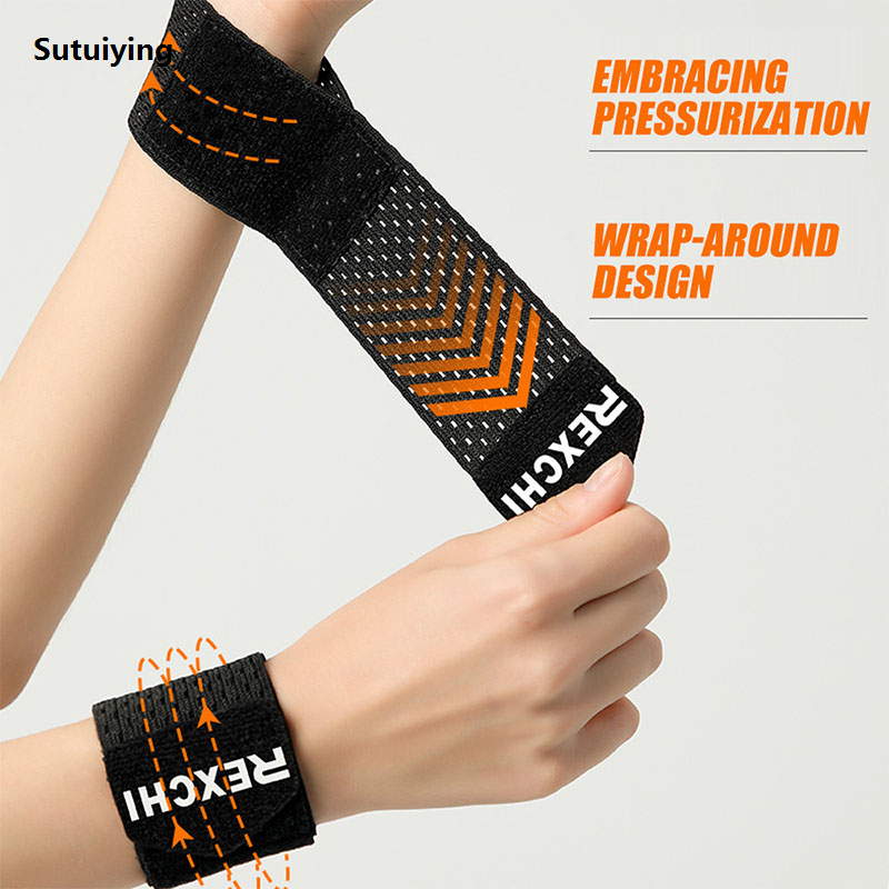 Sutuiying 1Pcs Wrist Strap for Weightlifting, Fitness Protector for Dumbbells Fashion , Wrist Sweatband for Football Basketball Tennis Gym