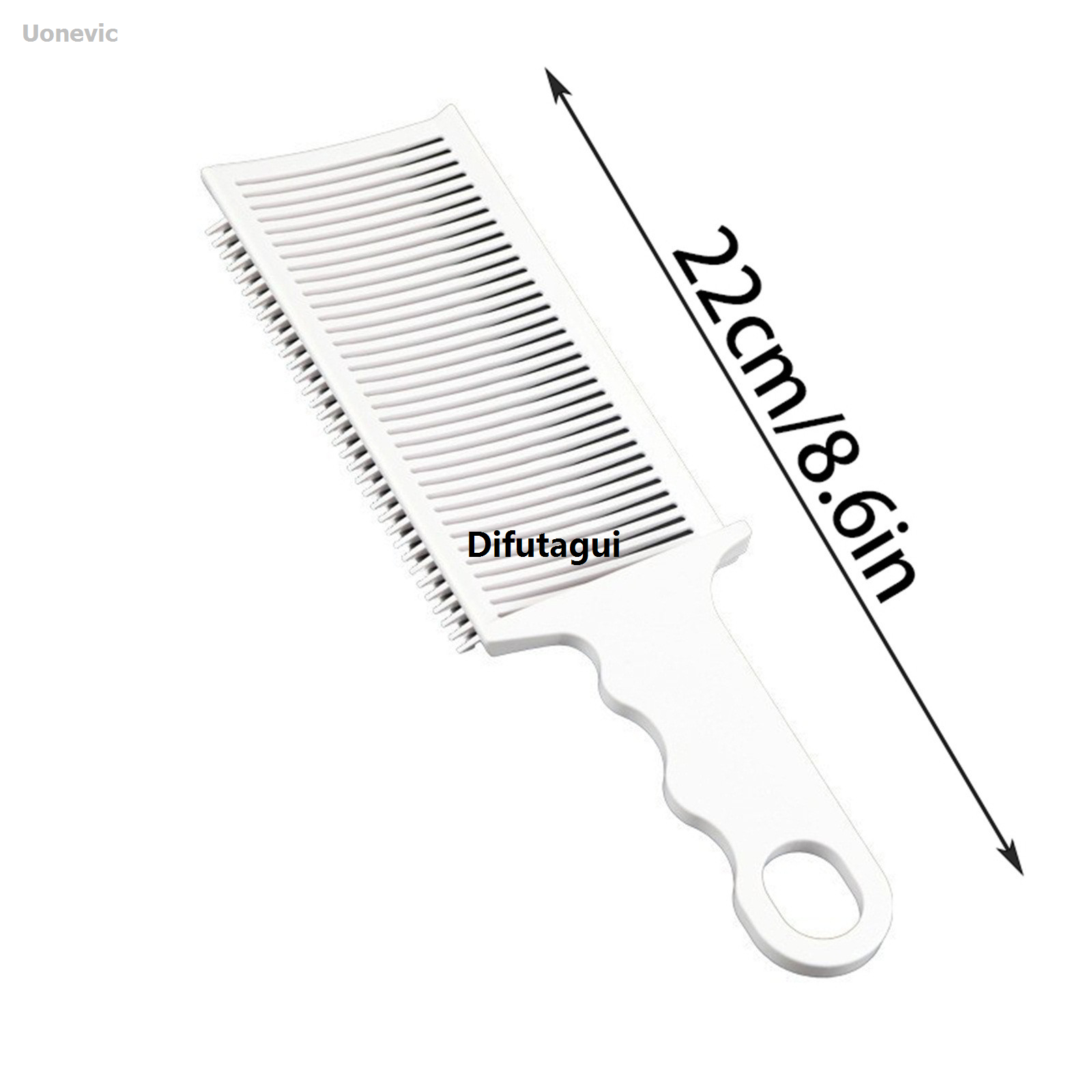 Difutagui The main flat comb is a specialized grooming tool for men's Fifty percent New style discount trimming, made of plastic, 1pc, suitable for use in salons.