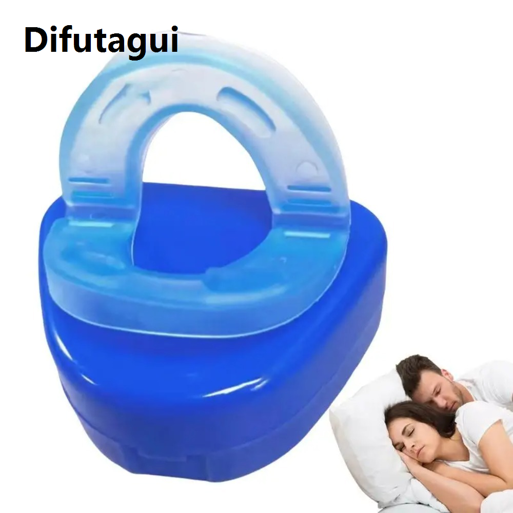 Difutagui High Quality Gum Shield for Snoring Stop Anti Snoring Mouthpiece Snore Device Stopper Reduce Snoring Aid Snore Solution for Easy Breathing