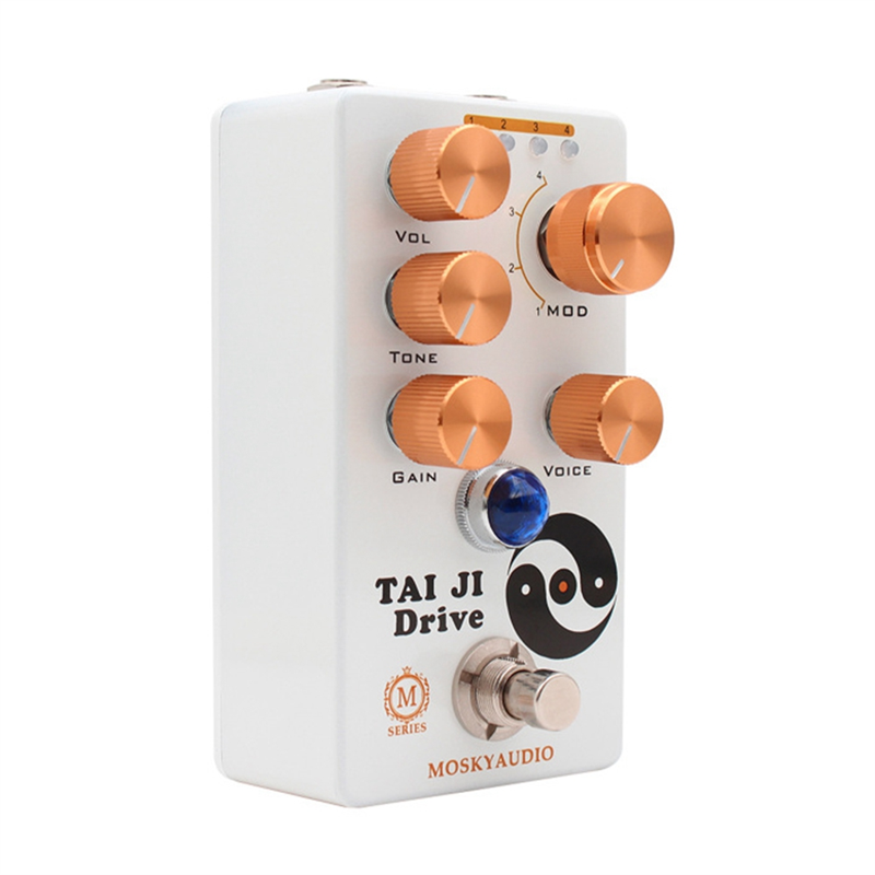 Sojhoop TAI DRIVE Guitar Overdrive Effects Pedal Volume/Tone/Gain/Voice/4-Mode Guitar Accessories