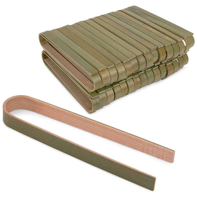 Wooden Tongs for Cooking 80Pcs Mini Toaster Tongs, Mini Bamboo Tongs for the Kitchen Planet-Friendly and Light Weight