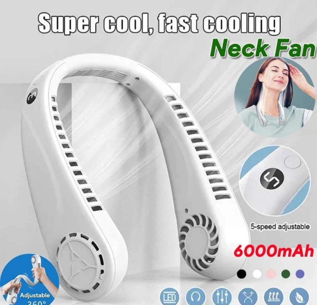 Vylon Rechargeable Portable Mini Neck Fan with 3 Speed Modes without Blades Portable Neck Fan Best for Indoor and Outdoor