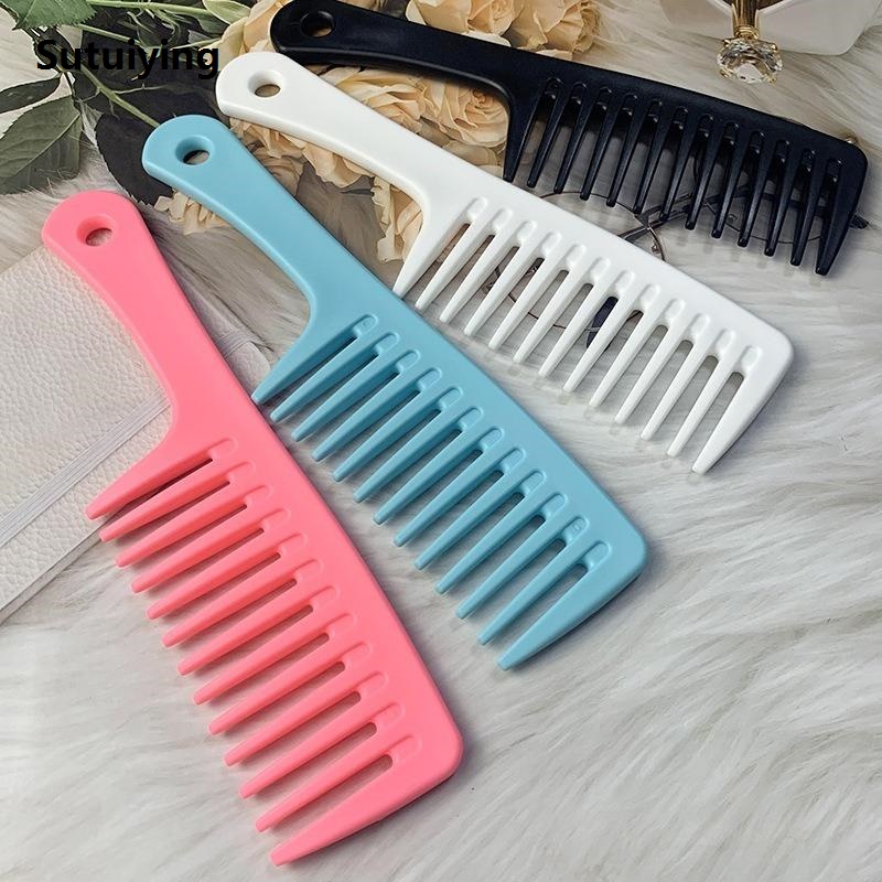 Sutuiying Hairdress Comb Heat Resistant Woman Wet Hook Curly Hair Brushes 【2025 Version】 Pro Salon Dyeing Styling Tools Coarse Wide Spikes Tooth
