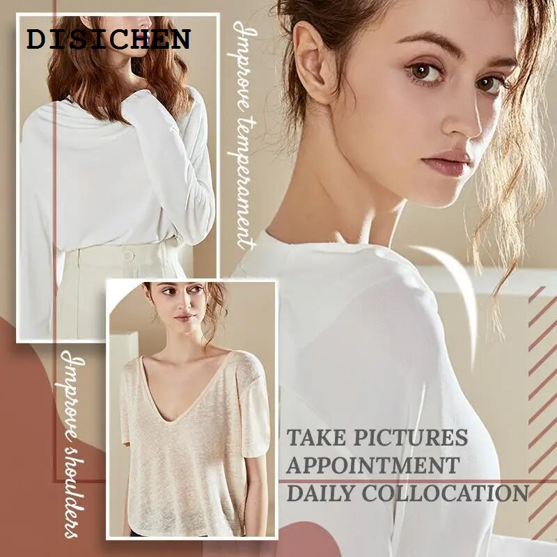 DISICHEN Special 1Pair Naturally Soft Anti-Slip Shoulder Pads Silicone Shoulder Anti Slip Shoulder Enhancer Clothing Dress Sewing Accessories