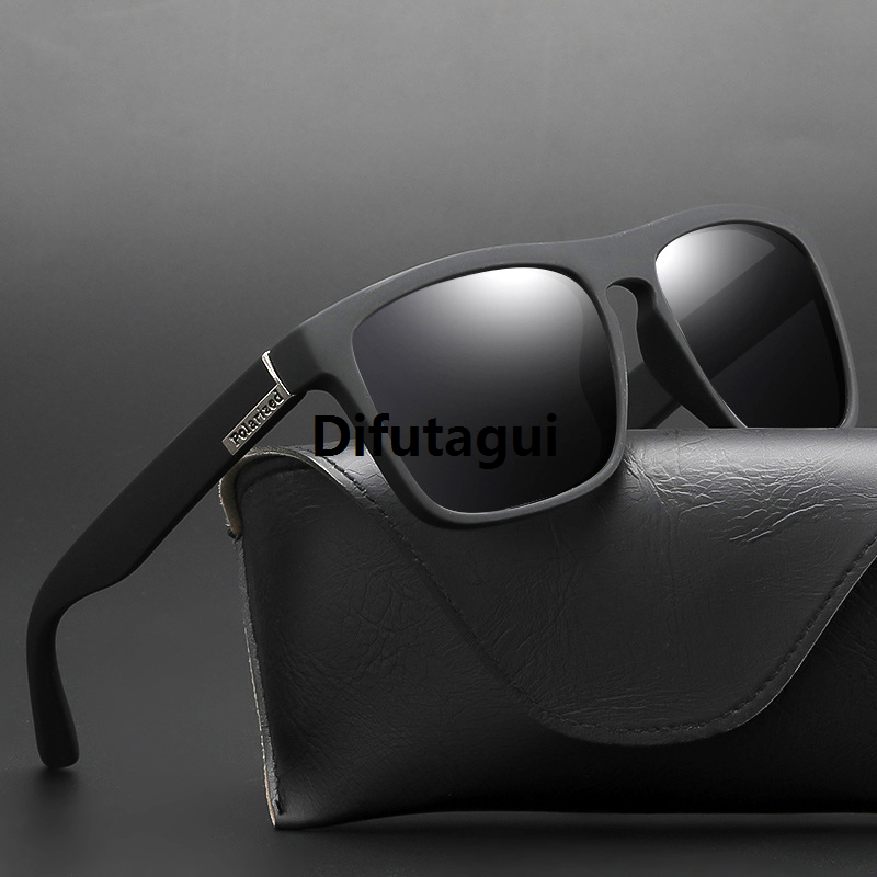 Difutagui 2025 New Fashion Square Polarized Sunglasses Men Vintage Plastic High Quality Male Sun Glasses Women Stylish Black Sport Shades UV400