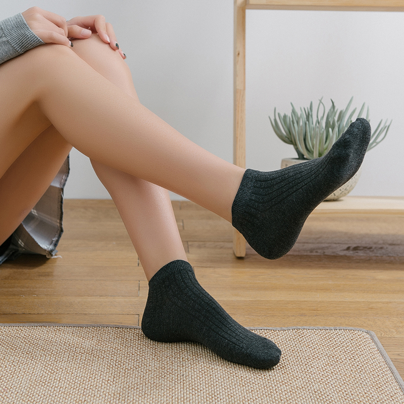 New 5 Pairs/Lot Summer Casual Cute Women Socks Ladies Fashion Concise Stripe Breathable Comfortable Trendy Ankle Socks Set