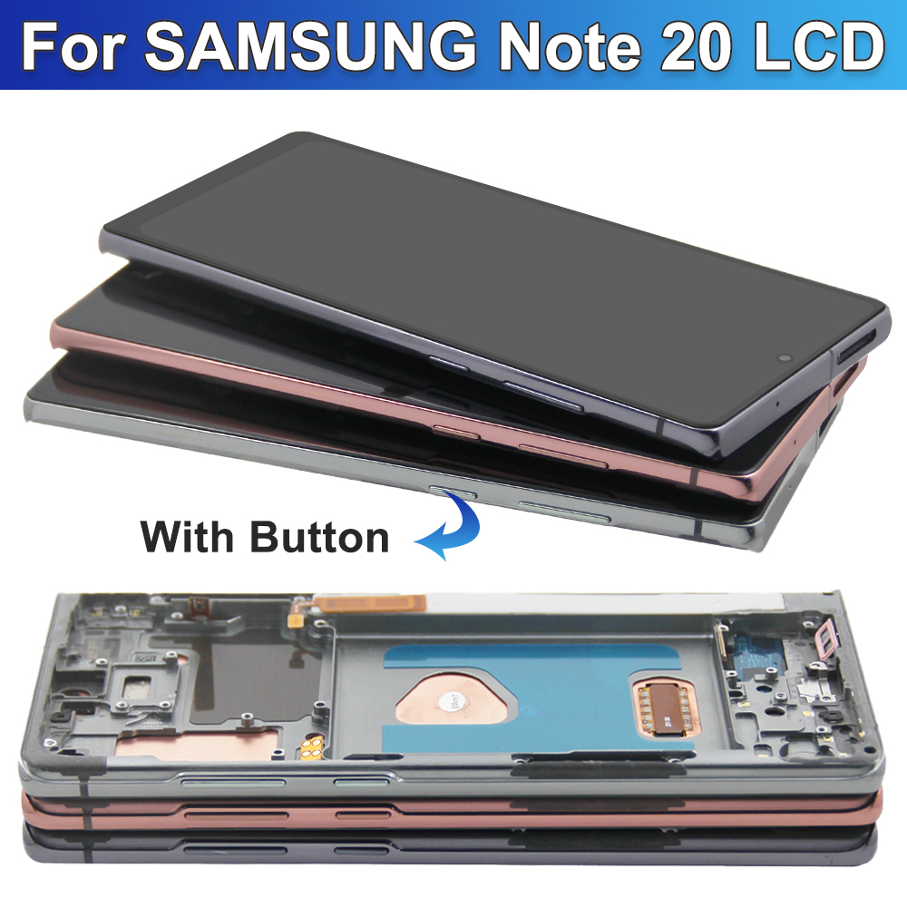 HOT For AMOLED For Samsung Note 20 LCD Display Touch Screen Digitizer Replacement for Note20 N980 N980F SN980F/DS Display