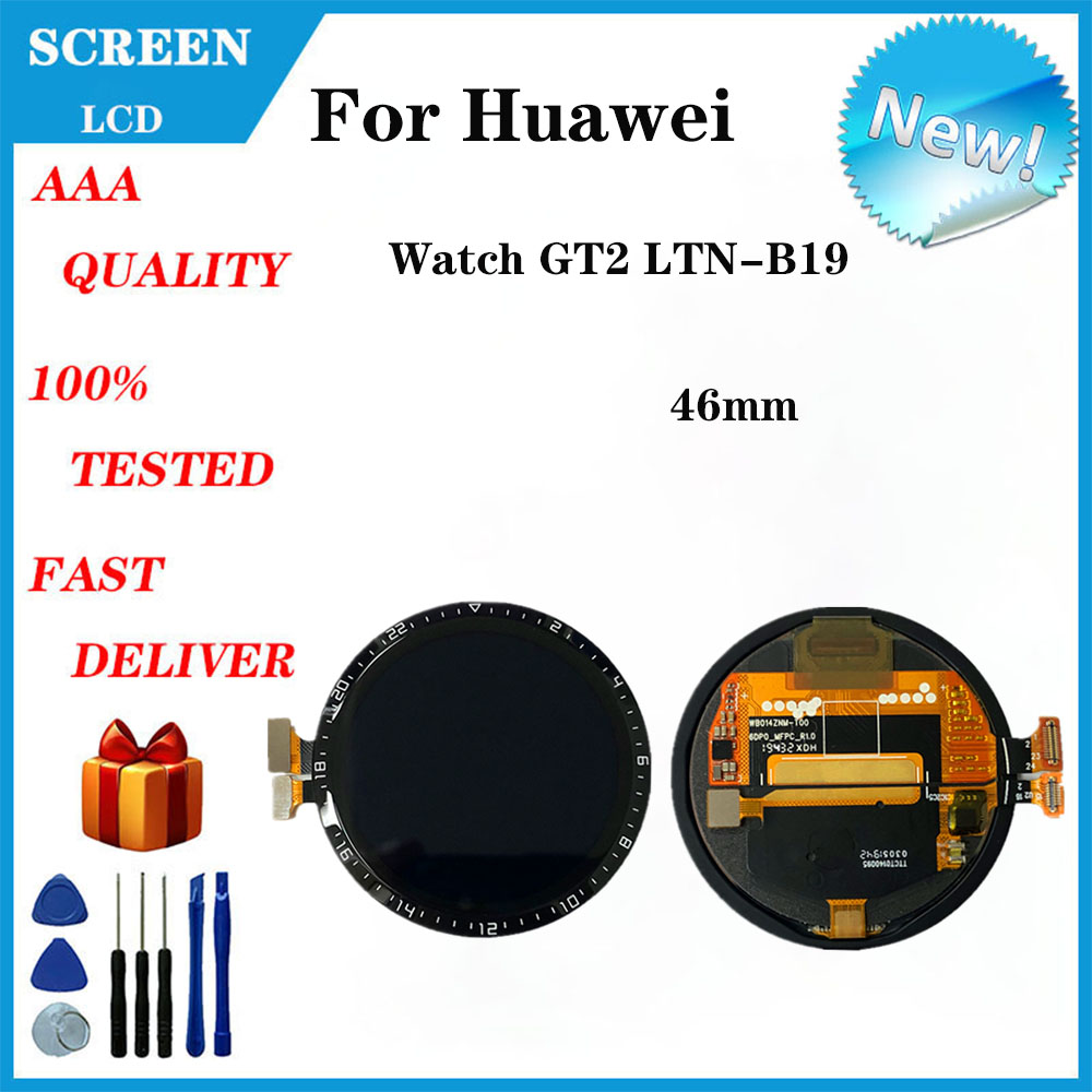New For Huawei Watch GT2 LTN-B19 46mm LCD Screen Display Smart Watch Accessories Replacement And Repair Parts