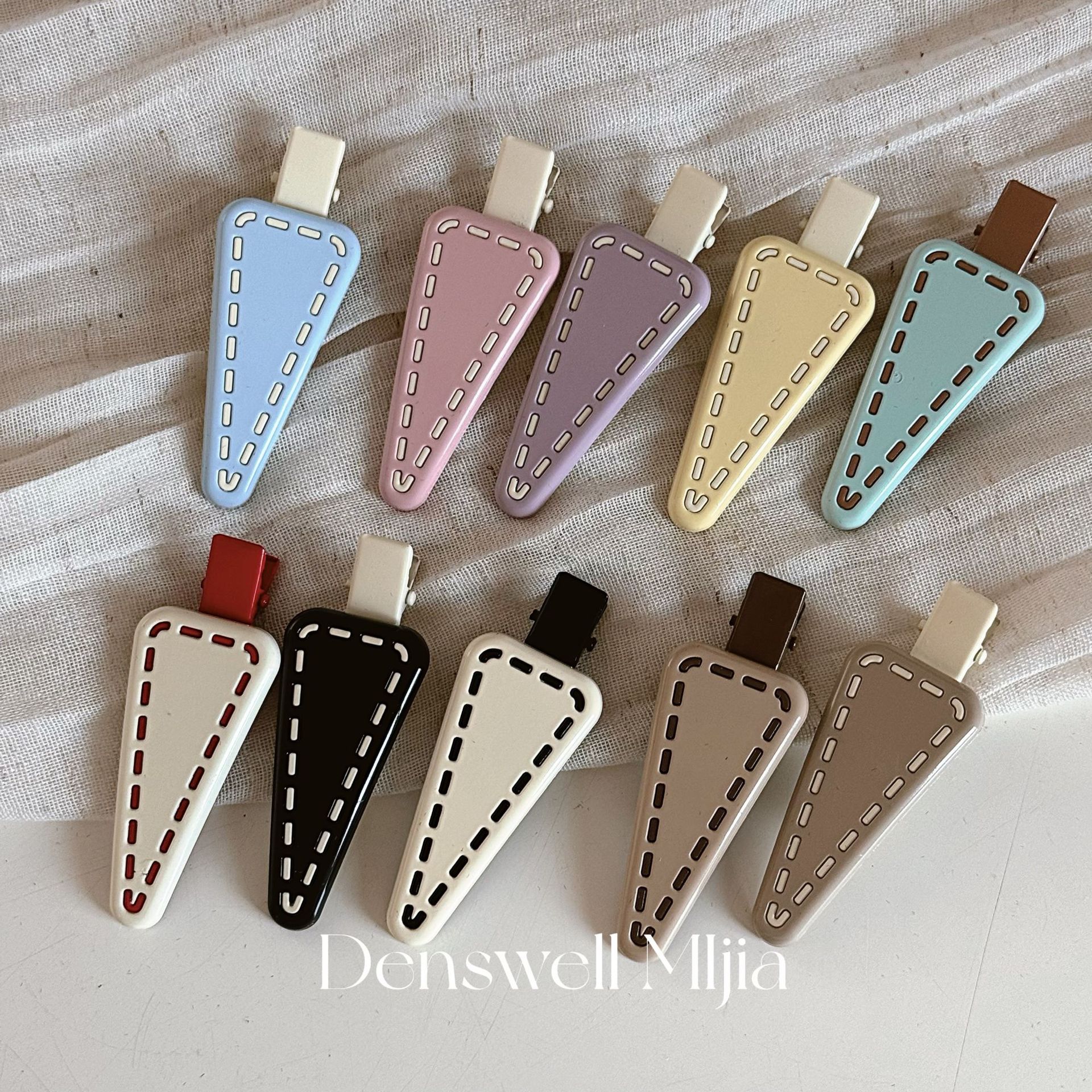 Hairpin new sweet hairpin bb clip bangs new dopamine powder cute girl color star hair accessories