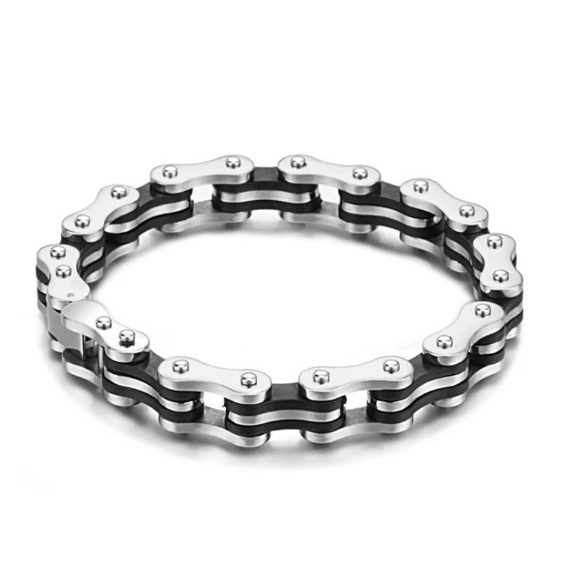 New specials New Design Punk Stainless steel Bracelet For Man Motorcycle Bike Bicycle Chain Jewelry Bangle Popular style Friendship Gift